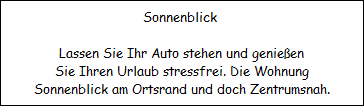 Ferienwohnung Sonnenblick